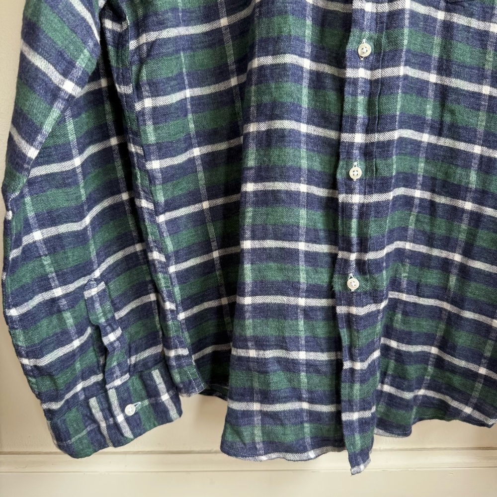 Frank & Eileen Barry Plaid Button Down 100% Cotton Shirt Size XL - Picture 5 of 5